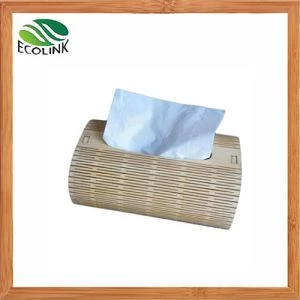 Bocs Napkin Sgwâr Bambŵ