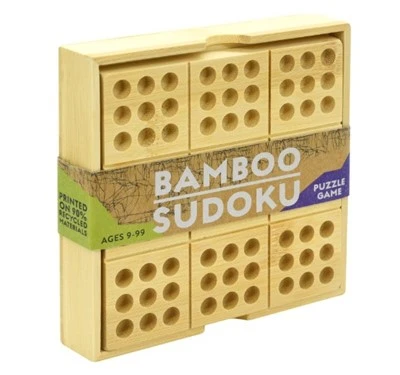 Llyfryn Swdocw Bambŵ Ecolegol Gyda 30 Pos