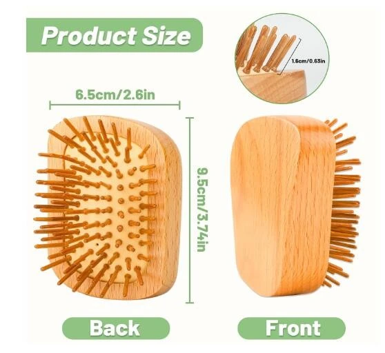 Wooden Hair Brush Massage Scalp Hairbrush