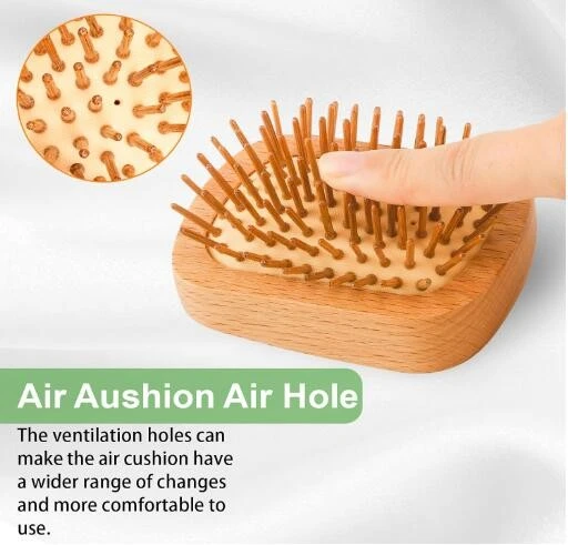Wooden Hair Brush Massage Scalp Hairbrush