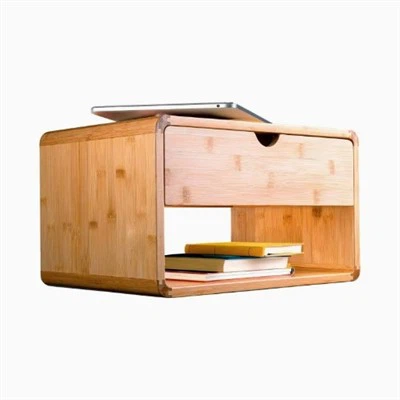 Bambŵ yn arnofio NightStand Wall-Mount Silff Gwely